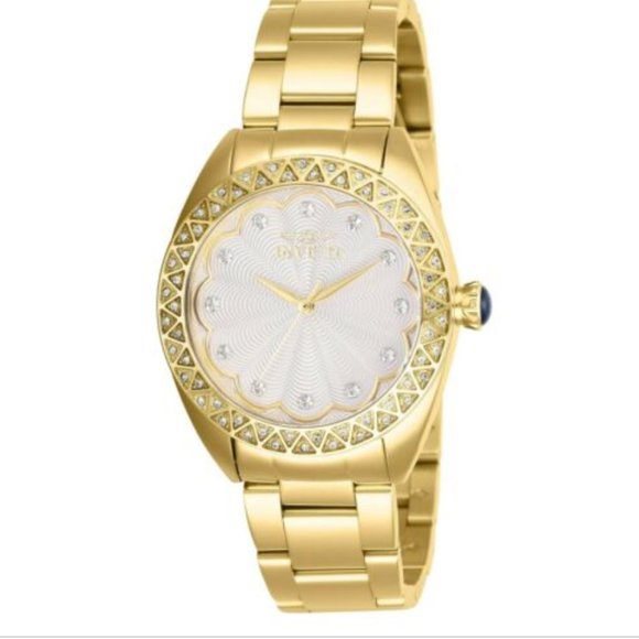 Invicta 35mm Gold Crystal Watch